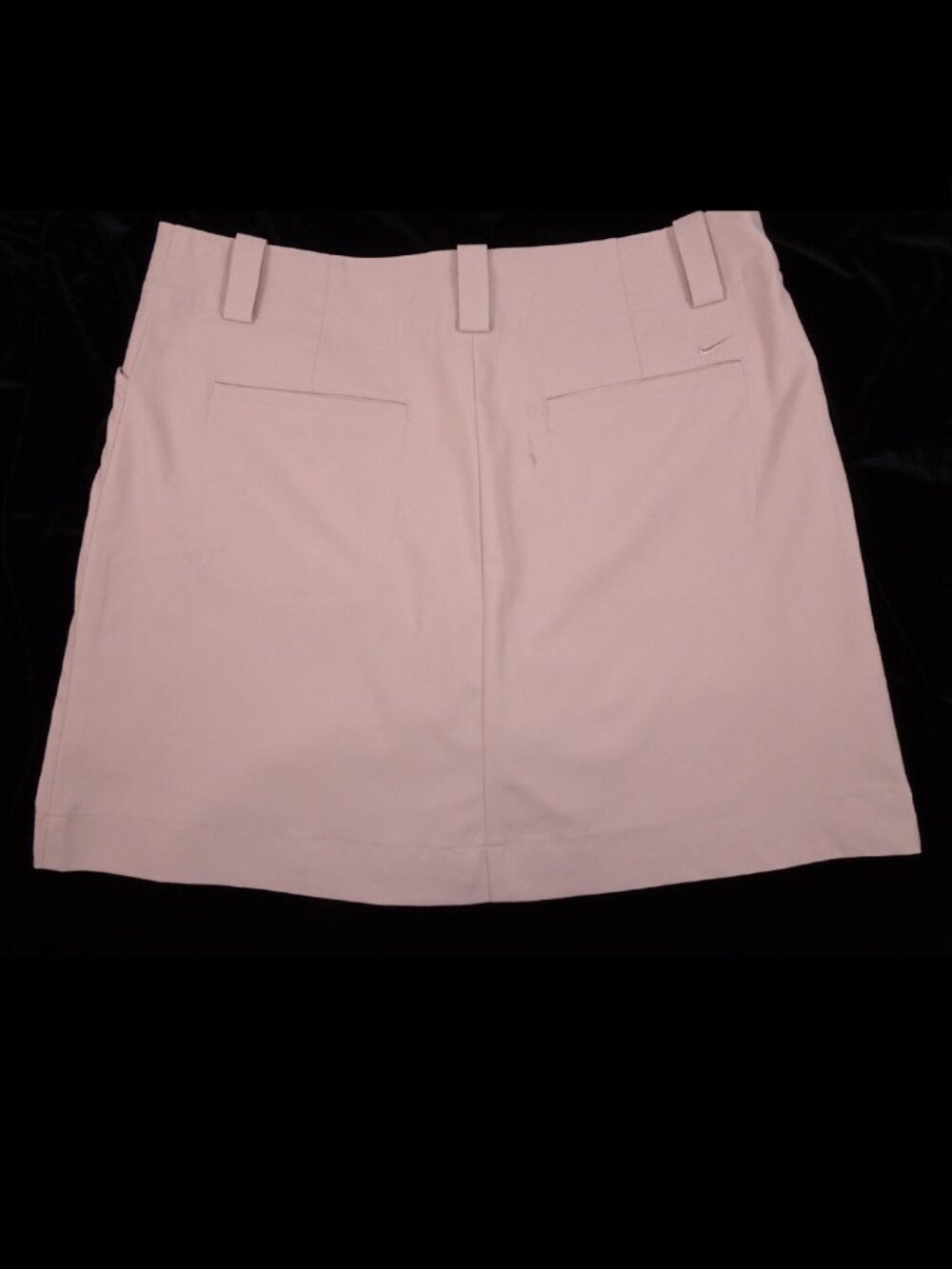 Nike Golf Skort Size 12 Khaki Tan Double button Tennis Fit Dry Athletic Skirt - Picture 2 of 9